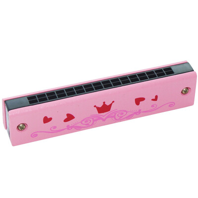 

Double-row 16-hole childrens wooden painted harmonics Creative Enlightenment Early Teaching Toy Instrument New Unique Parent and