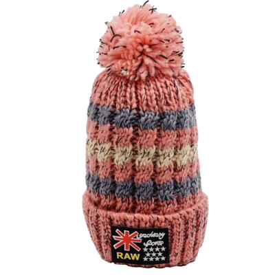 

Tailored Women Hat Warm Ear Velvet Fluff Ball Crochet Winter Hairball Caps