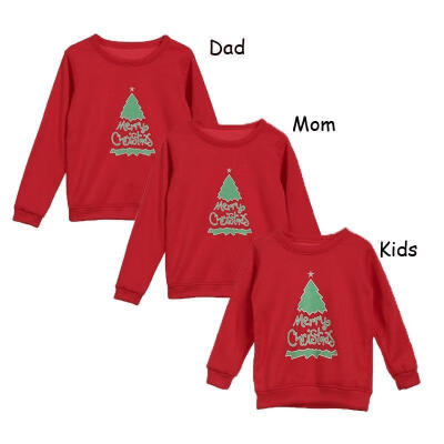 

Hot New Christmas Jumper Family Matching Kid Xmas Casual Sweater Pullover Tops