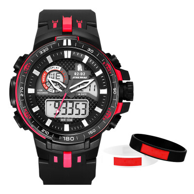 

Disney sports watch male students waterproof luminous trend electronic watch youth junior high school students primary school boy alarm clock multi-function electronic watch O3332R