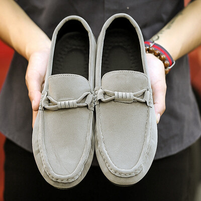 

Fashion Mens Faux Suede Casual Loafers Slip on Boat Flat Shoes Driving Moccasins
