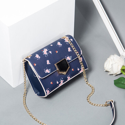 

One-shoulder ladys fashionable slant-span simplicity in Korean version of INS 100-lap chain slant bag