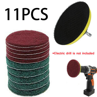 

11Pcsset Drill Cleaning Brush Kit Scrub Brush Power Tub Cleaner Tool For Grout
