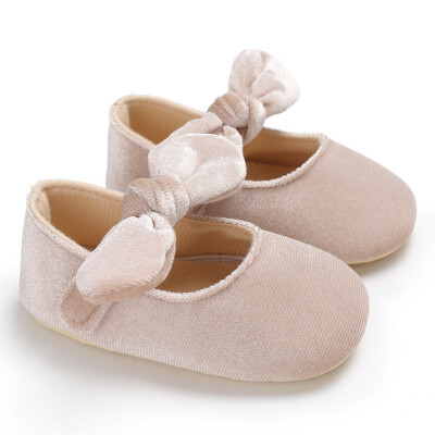 

2018 Spring Summer Newborn Toddler Shoes Velvet Bow Princess Soft Socks Fashion Baby Girl The First Walker