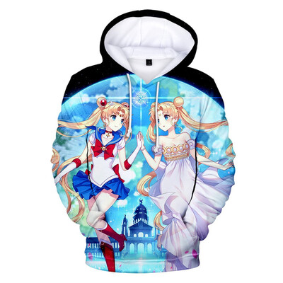 

Herqw61 Womens 3D Sailor Moon Print Hoodies Anime Fans Cosplay Costume Pullover Sweatshirt