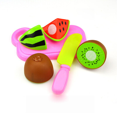

Siaonvr 4PCSSet Cutting Fruit Vegetable Pretend Play Children Kid Educational Toy