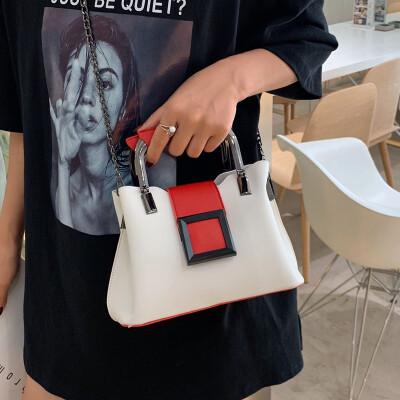 

Ocean color contrast shoulder bag popular female bag new 2019 summer small fresh messenger bag wild ins bucket bag