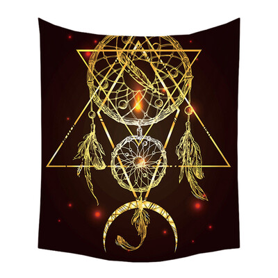 

Gobestart Colorful Dream Catcher Tapestry Bohemia Hippie Wall Hanging Bedspread Dorm Decor