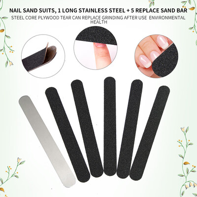 

Toponeto 6PC Replaceable Stainless Steel Sanding Strip Nail Tools For Polishing Nails