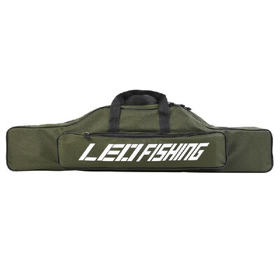 

80cm Portable Double-layer Fishing Rod Bag Fishing Reel Tackle Carrier Storage Case Fishing Accessories Organizer Bag