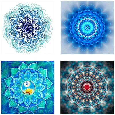 

Diamond Painting 4pcs DIY 5D Drill Diamond Painting Needlework Crystal Painting Rhinestone Cross Stitch Mosaic Paintings Arts Craf