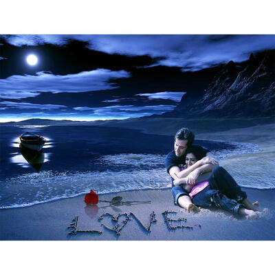 

5D DIY Full Drill Diamond Painting Valentine Lovers Cross Stitch Embroidery