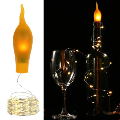 

Bottle Lights 2 Meters 21 LED Bottle Stopper String Lights Wine Bottle Lamp IP65 Waterproof Warm White for Home Party Festival Voc