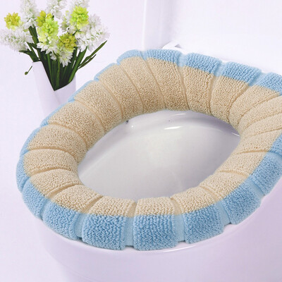 

〖Follure〗Bathroom Toilet Seat Closestool Washable Soft Warmer Mat Cover Pad Cushion