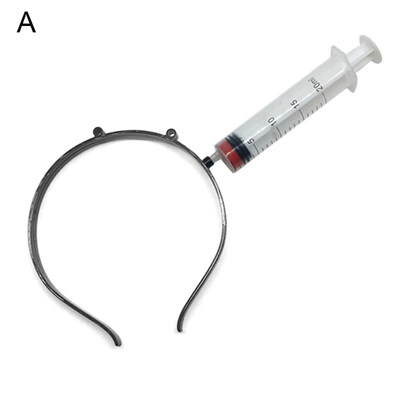 

Plastic Through Head Fake Knife Syringe Scissors Halloween Decoration Props