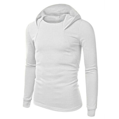 

Men Long Sleeve Hoodie Hooded Sweatshirt Plain Overcoat Pullover Jumper -3XL