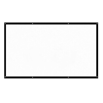 

H120 120 Portable Projector Screen HD 169 White Dacron 100 Inch Diagonal Video Projection Screen Foldable Wall Mounted for Home