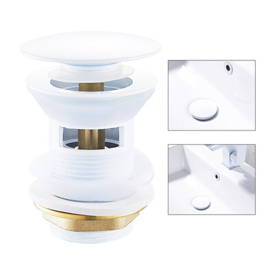 

Luxury Sink Pop Up Drain stopper Basin Bathroom Lavatory Kitchen bathtub accessories Cap Washbasin plug Brass Black Gold White