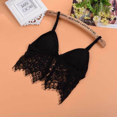 

Women Sexy Lace Bras Females Prevent Exposed Underwear Women Lace Wrapped Chest Lady Solid Color Lace Bra