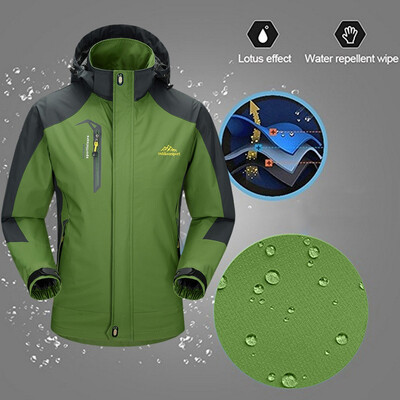 

Toponeto Men Winter Hooded Softshell Windproof Waterproof Soft Coat Shell Jacket