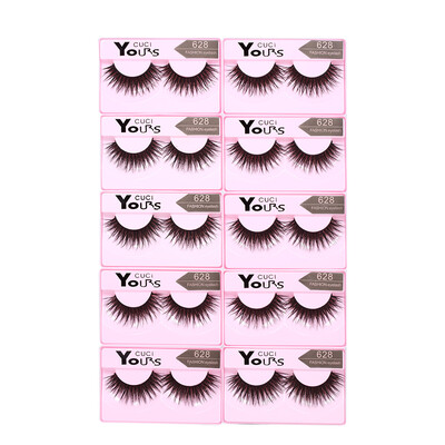 

10 Pairs False Eyelashes Pure Hand-made Thick Long Voluminous Fake Lashes