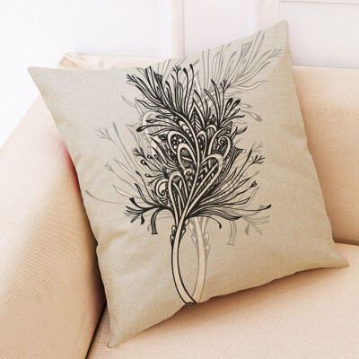 

Siaonvr Natural Linen Cotton Fashion Throw Pillow Case Cushion Cover Home Sofa Decor 18