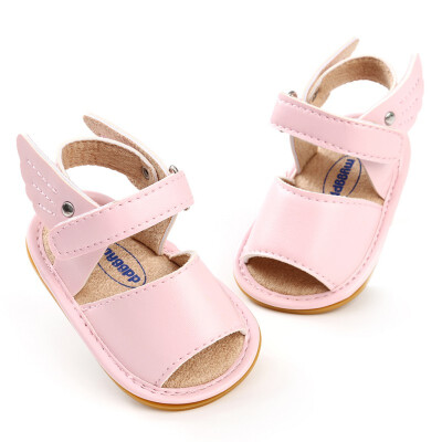 

Summer Baby Sandal Boys Girls Shoes Solid Wing Fashion Shoes Newborn Infant Toddler Soft Rubber Sole Beach Prewalkers