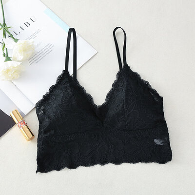 

Women Thin Lace Decoration Sexy Fashion Casual Gathered Wrap Chest Tube Top Ladies Bra Vest Underwear