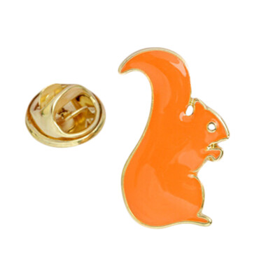 

3PcsSet Cute Squirrel Whale Brooch Character Card Collar Brooch Coat Bag Ornament