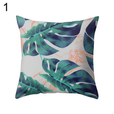 

Forest Leaf Print Pillow Case Waist Throw Cushion Cover Car Office Home Decor
