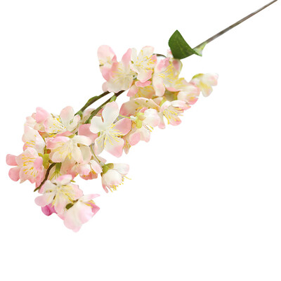 

Gobestart Artificial Fake Flowers Leaf Cherry Blossoms Floral Wedding Bouquet Party Decor