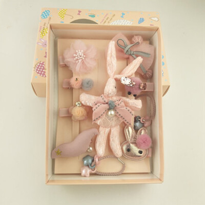 

〖Follure〗10PCS Girl Bow Pearl Hair Accessories Small Fresh Headwear Set