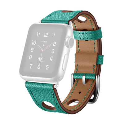 

〖Follure〗Leather Hole Replacement Watch Wrist Strap Band For Apple for iwatch 4 44mm