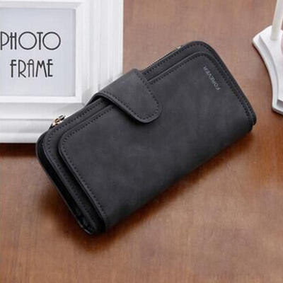 

Fashion Multi-Layer Folding PU Leather Wallet For Lady Long Section Card Holder Pursue