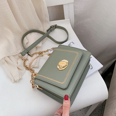 

Summer chain bag handbags new 2019 summer small fresh wild shoulder slung fashion portable small square bag