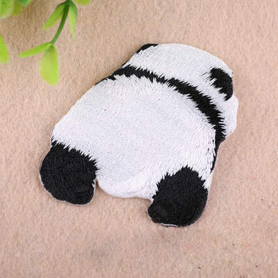 

Embroidered Animal Cloth Patches Stickers Cartoon Little Panda Fabric Patch Clothing Accessories Decoration