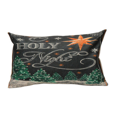 

Tailored Christmas Rectangle Cushion Cover Silk Pillow Case Pillowcase