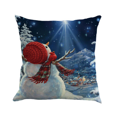 

Tailored Christmas Pillow Cover Pillowcases Decorative Sofa Cushion Cover 45x45cm