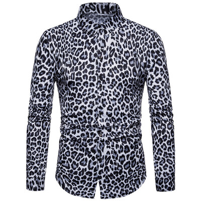 

Leopard Print Long Sleeve Shirt