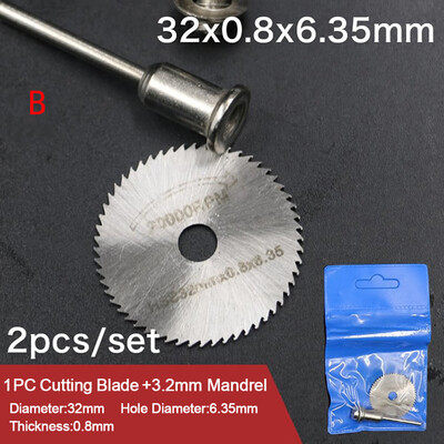 

Gobestart HSS Circular Wood Cutting Saw Blade Discs Mandrel Drill For Rotary Tool