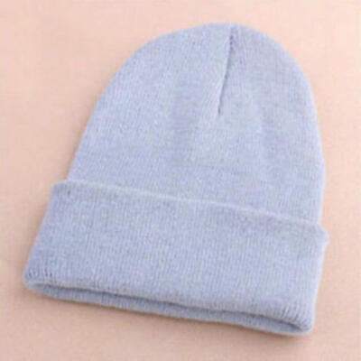 

Fashion Men\s Women Solid Color Beanie Knitted Hip-Hop Winter Warm Dance Hat