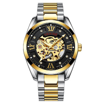

TEVISE 795D Business Men Automatic Mechanical Watch Fashion Casual Stainless Steel Strap Male Wristwatch