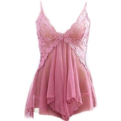 

Sexy Lingerie Nightwear Underwear Lace Babydoll Dress G-String