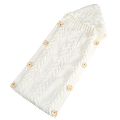 

Newborn Infant Baby Boy Girl Blanket Knit Crochet Warm Swaddle Wrap Sleeping Bag