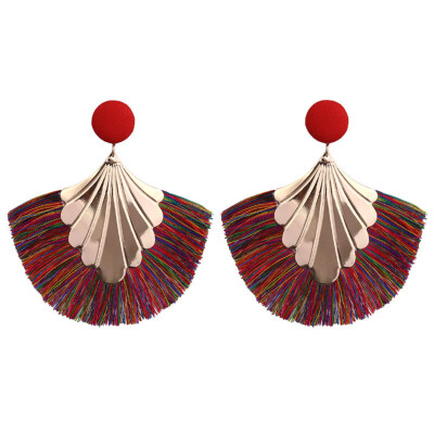 

Ladies Creative Fashion Fringed Earrings Retro Bohemia National Wind Wedding Earrings Mothers Day Gift