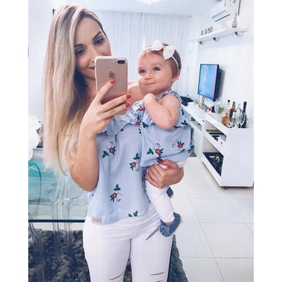 

Mother&Daughter Matching Top Pant Women Girls outfit set Family Clothes