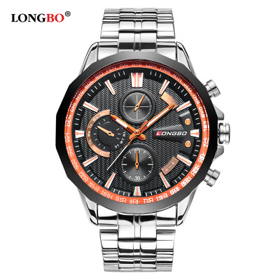 

Watch mens steel belt waterproof atmosphere luminous mens watch fashion trend mens watch 80235