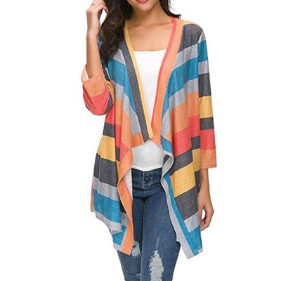 

Toponeto Women Casual Soft Open Front Lightweight Sweater Loose Long Sleeve Cardigan