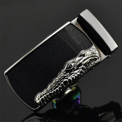 

Fashion Mens Business Alloy Automatic Buckle Unique Men Plaque Belt Buckles for 35cm Ratchet Men Apparel Accessories g1