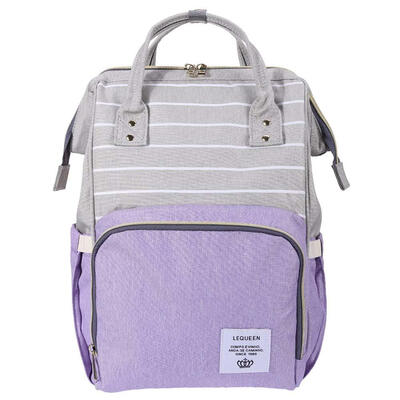 

Fashion Mummy Maternity Diaper Bags Large Capacity Stripe Travel Backpack